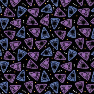 Purple Ouija Yes No Planchette (1/4 Yard)