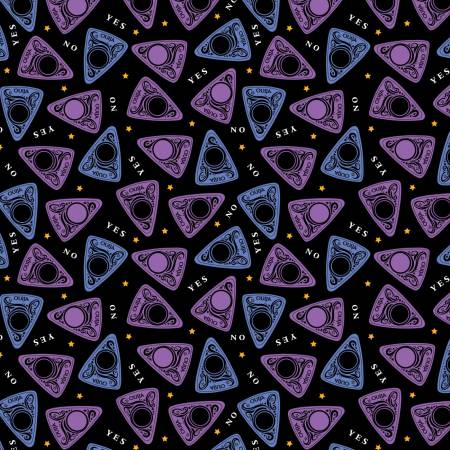 Purple Ouija Yes No Planchette (1/4 Yard)