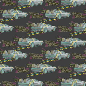 Back to the Future: No Roads in Grey (1/4 Yard)