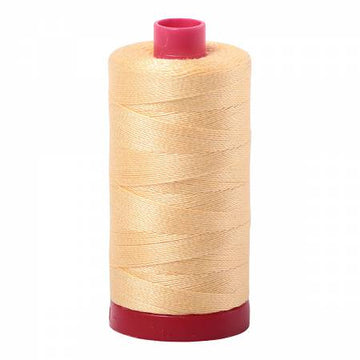 Aurifil: 12wt Cotton-Medium Butter 2130