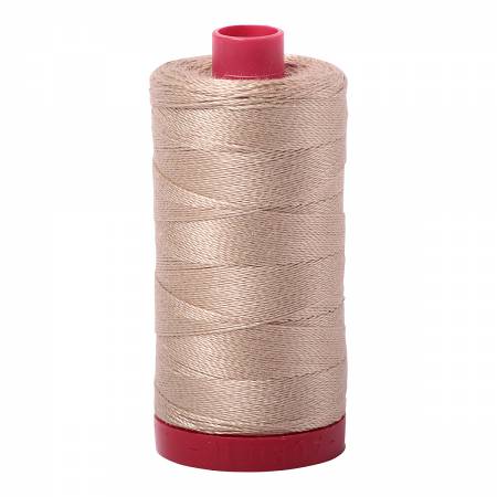 Aurifil: 12wt Cotton-Sand 2326
