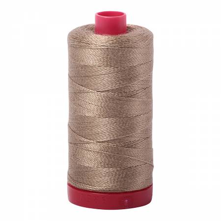Aurifil: 12wt Cotton-Sandstone 2370