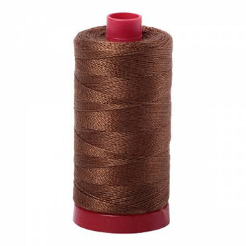 Aurifil: 12wt Cotton-Dark Antique Gold 2372