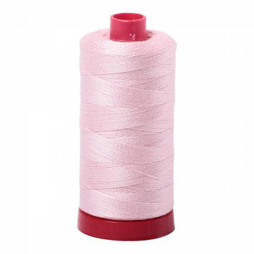 Aurifil: 12wt Cotton-Pale Pink 2410
