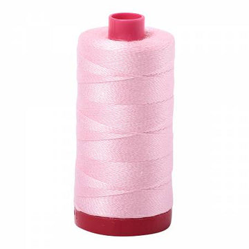 Aurifil: 12wt Cotton-Baby Pink 2423