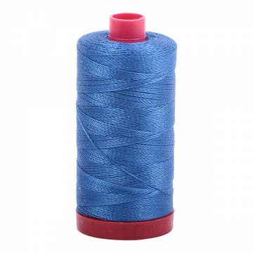 Aurifil: 12wt Cotton-Delft Blue 2730