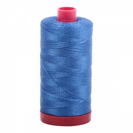 Aurifil: 12wt Cotton-Delft Blue 2730