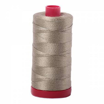 Aurifil: 12wt Cotton-Light Khaki Green 2900