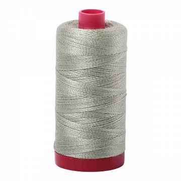 Aurifil: 12wt Cotton-Light Laurel Green 2902