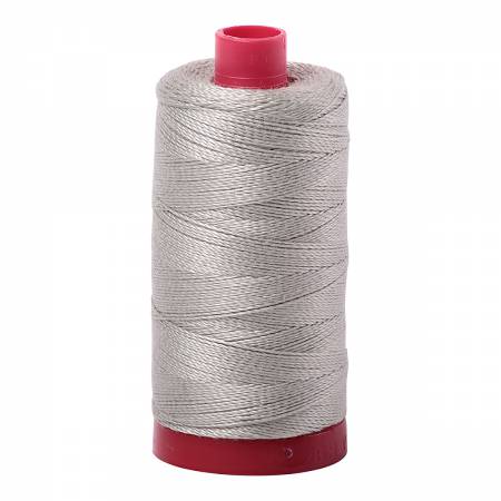Aurifil: 12wt Cotton-Light Grey 5021