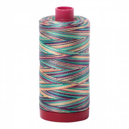 Aurifil: 12wt Cotton-Variegated Marrakesh 3817