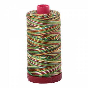 Aurifil: 12wt Cotton-Variegated Leaves 4650