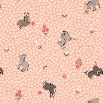 Dinky Donkeys: Peach (1/4 Yard)