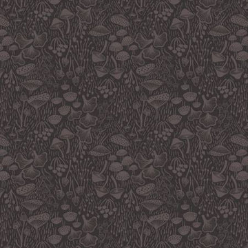 Enchanted: Midnight Fantastic Fungi (1/4 Yard)