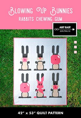 Blowing Up Bunnies- Rabbit Chewing Gum Quilt Pattern