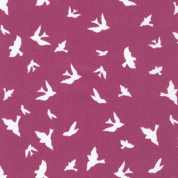 FISHERMAN'S BEND: Plum birds (1/4 Yard)