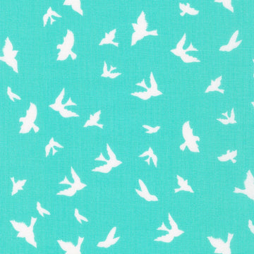 FISHERMAN'S BEND: Azure birds (1/4 Yard)