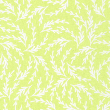 Paintbox by Elizabeth Hartman - Foliage in Summer Pear (1/4 Yard)