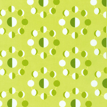 Elizabeth Hartman Planetarium- Celery (1/4 Yard)