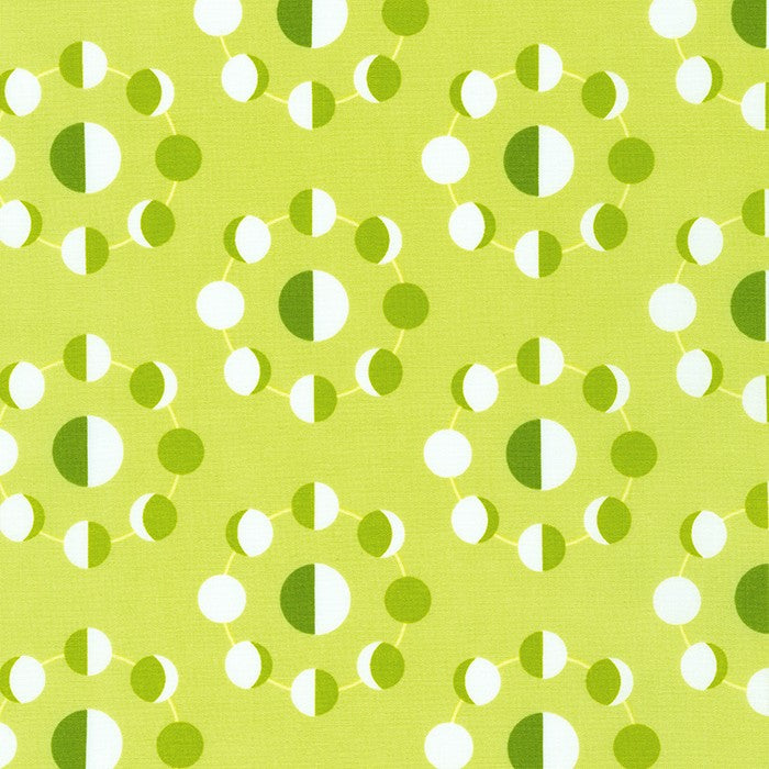 Elizabeth Hartman Planetarium- Celery (1/4 Yard)