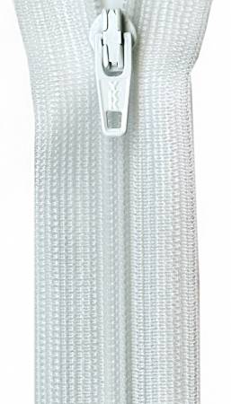 Beulon Polyester Coil Zipper 9in White