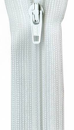 Beulon Polyester Coil Zipper 9in White