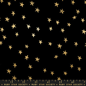 Starry by Alexia Abegg: Black Gold (1/4 Yard)
