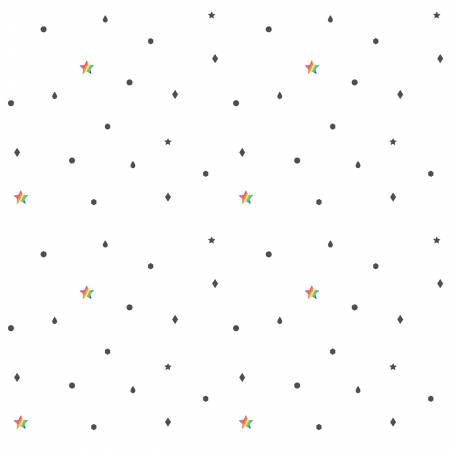 Hush Hush by Riley Blake Designs: Rainbow (1/4 Yard)