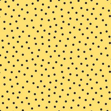 She Who Sews: Button Toss Yellow (1/4 Yard)