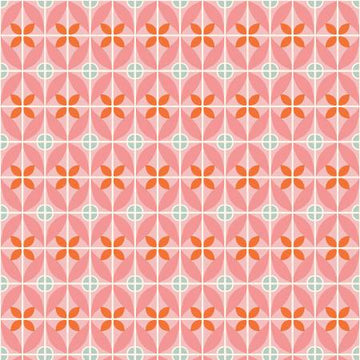 EDEN: Tile-Pink (1/4 Yard)