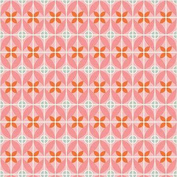 EDEN: Tile-Pink (1/4 Yard)