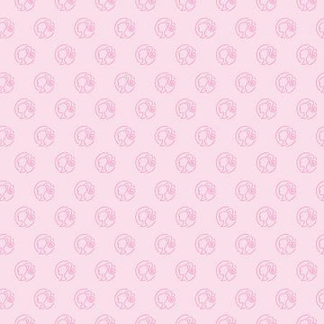 Barbie Girl: Logo Dot-Blush (1/4 Yard)
