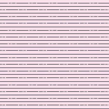Barbie Girl: Stripe-Blush (1/4 Yard)