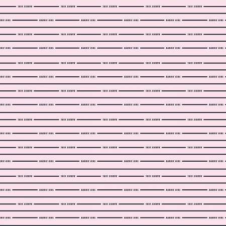 Barbie Girl: Stripe-Blush (1/4 Yard)