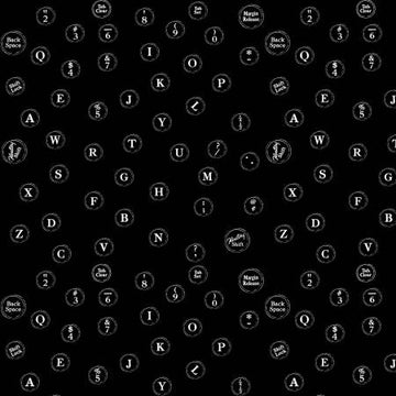 JOURNAL BASICS: My Type-Black (1/4 Yard)