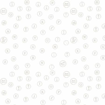 JOURNAL BASICS: My Type-Gray (1/4 Yard)