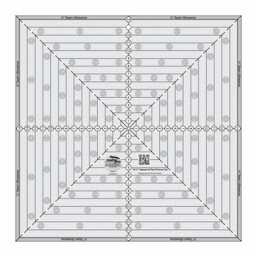Creative Grids 14-1/2in Square It Up or Fussy Cut Square Quilt Ruler