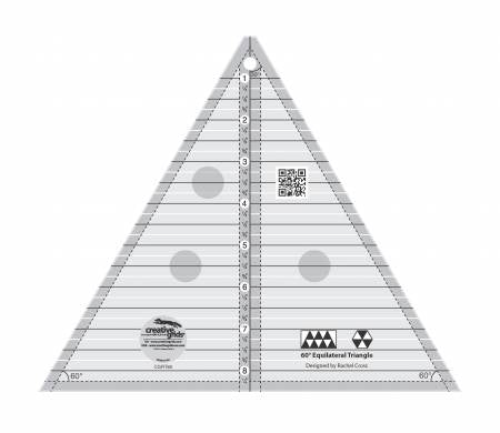 Creative Grids: 60-Degree 8.5 Triangle Quilt Ruler