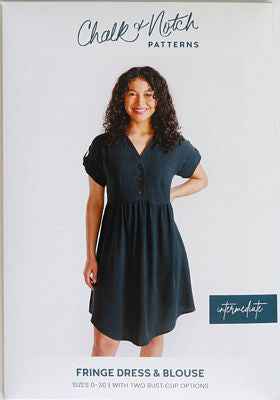 CHALK & NOTCH PATTERNS: Fringe Dress and Blouse