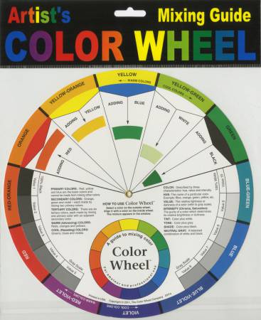 Color Wheel Mixing Guide: 9 1/4in