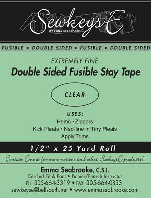 Double Sided Fusible Stay Tape .5 Extremely Fine