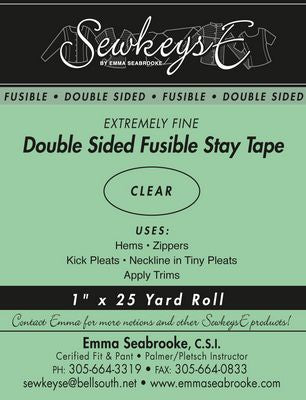 Double Sided Fusible Stay Tape 1in Extremely Fine