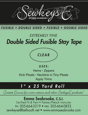 Double Sided Fusible Stay Tape 1in Extremely Fine
