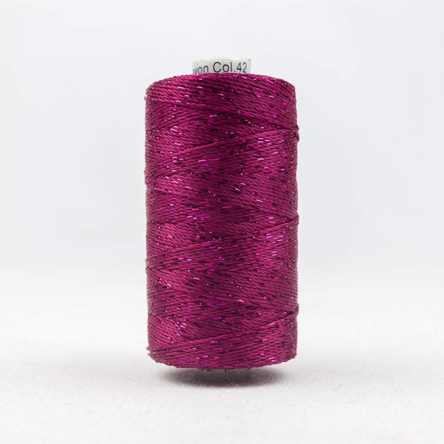 DAZZLE: 8wt Rayon Metallic 200yds-Raspberry 42