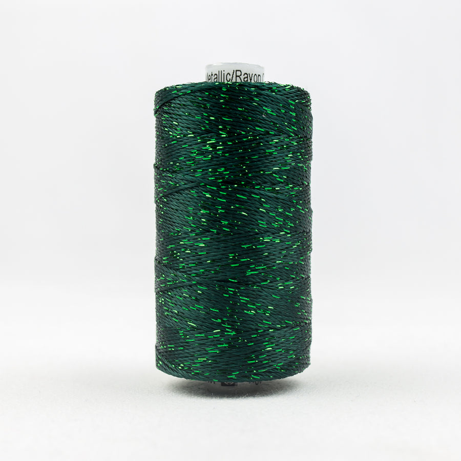 DAZZLE: 8wt Rayon Metallic 200yds-Forest Green 566