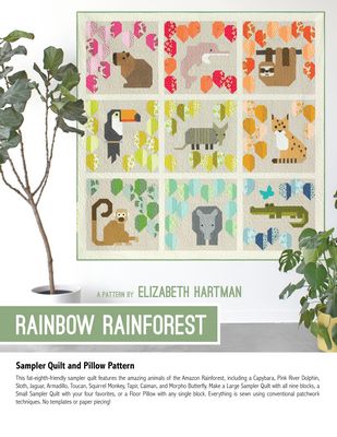 Rainbow Rainforest Pattern - Elizabeth Hartman