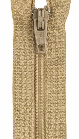 All-Purpose Polyester Coil Zipper 9in Camel