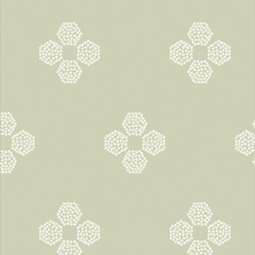 Vert Fusion: Droplet Petal Vert (1/4 Yard)