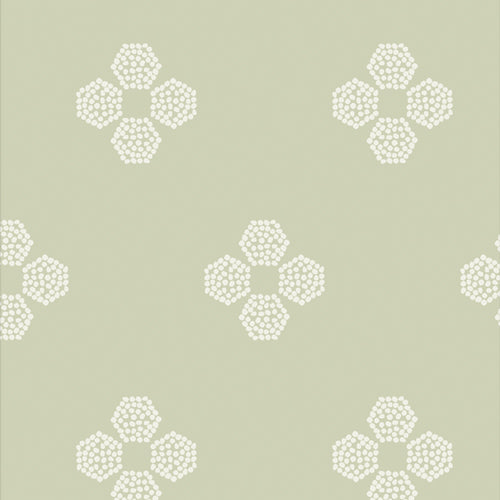 Vert Fusion: Droplet Petal Vert (1/4 Yard)