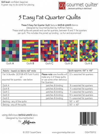 5 Easy Fat Quarter Quilts
